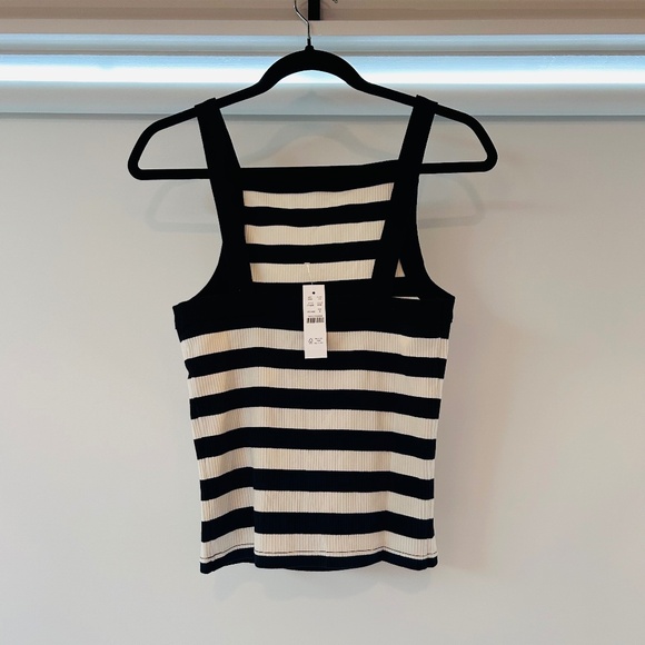 J.Crew Vintage Rib Wide-strap Tank Top in Stripe - Picture 7 of 7